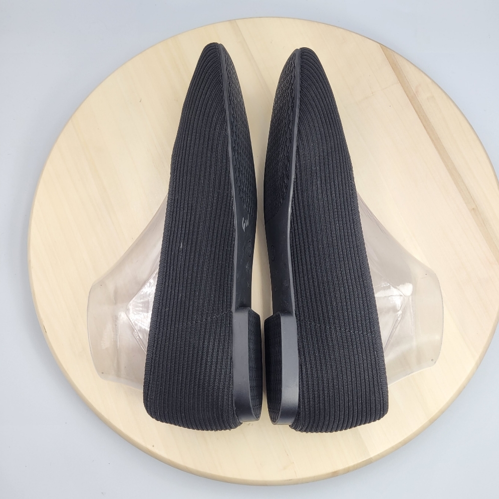Vivaia Square-Toe V-Cut Flats Margot 2.0 Black Women Size EU 40.5 or US 9 to 9.5 - Picture 5 of 11